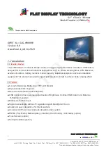 Flat Display Technology LCM0642 Series Manual preview