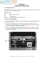 Preview for 8 page of Flavel Atlanta FAVRU0MN Installation And Maintenance Instructions Manual