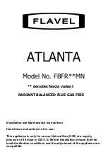 Flavel Atlanta FBFR MN Series Installation And Maintenance Instructions Manual preview