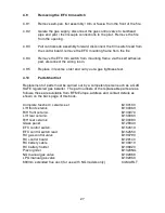 Preview for 27 page of Flavel Calibre FBFC**MN2 Installation, Maintenance & User Instructions