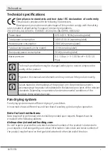 Preview for 8 page of Flavel DWF643W Installation & Operation Instructions