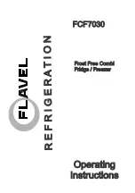 Preview for 1 page of Flavel FCF7030 Operating Instructions Manual