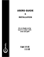 Flavel FL95FRX Users Manual & Installation preview