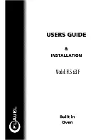 Preview for 1 page of Flavel FLS 63 F Users Manual & Installation