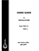 Preview for 1 page of Flavel FSBG51S Users Manual & Installation