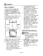 Preview for 11 page of Flavel FSE50 User Manual And Installation