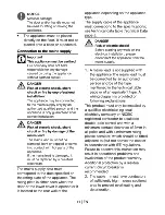 Preview for 12 page of Flavel FSE50 User Manual And Installation