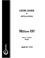 Flavel Milano 100 Users Manual & Installation предпросмотр