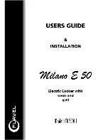 Предварительный просмотр 1 страницы Flavel Milano E50 User And Installation Manual