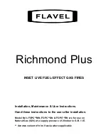 Flavel Richmond Plus Instructions Manual предпросмотр