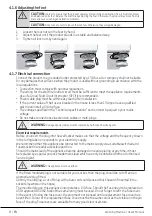 Предварительный просмотр 8 страницы Flavel WFA6100W Operating Instructions Manual