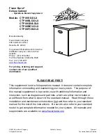 Preview for 1 page of Flavor Burst CTP 80BEV-DLX Operation Manual Supplement