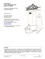 Flavor Burst CTP 80BEV Equipment, Maintenance And Operations Manual preview