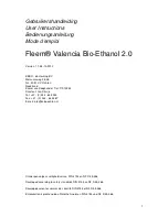 Fleem Valencia Bio-Ethanol 2.0 User Instructions preview