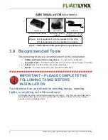 Preview for 2 page of FleetLynx AMG1000ALx-VCM Installation Manual