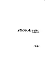 Preview for 1 page of Fleetwood 1991 Pace Arrow Owner'S Manual