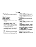 Preview for 11 page of Fleetwood 1994 Flair Diesel Owner'S Manual