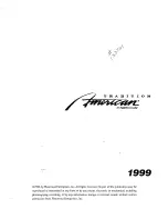 Preview for 1 page of Fleetwood 1999 American Tradition Parts And Service Manual