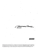 Preview for 3 page of Fleetwood 2000 American Dream Owner'S Manual