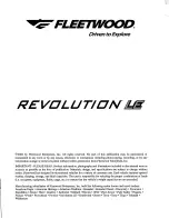 Preview for 3 page of Fleetwood 2007 Revolution LE Owner'S Manual