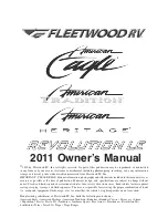 Fleetwood 2011 American Eagle Owner'S Manual предпросмотр