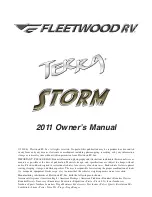 Предварительный просмотр 1 страницы Fleetwood 2011 Storm Owner'S Manual