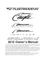 Предварительный просмотр 1 страницы Fleetwood 2012 American Eagle Owner'S Manual