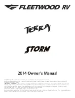 Fleetwood 2014 Terra Storm Owner'S Manual предпросмотр