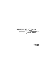 Предварительный просмотр 1 страницы Fleetwood American Dream 1995 Owner'S Manual