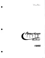 Fleetwood american flyer pacearrow 1995 Owner'S Manual preview