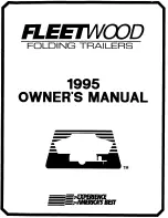 Предварительный просмотр 1 страницы Fleetwood Arcadia 1995 Owner'S Manual