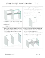 Preview for 1 page of Fleetwood Carrel Assembly Instructions