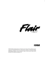 Preview for 1 page of Fleetwood Flair 1998 User Manual