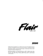 Preview for 1 page of Fleetwood Flair 2000 Owner'S Manual