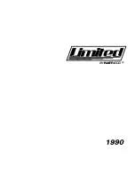 Preview for 1 page of Fleetwood Limited 1990 Owner'S Manual