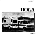 Предварительный просмотр 1 страницы Fleetwood TIOGA 1982 Owner'S Manual