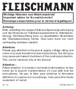 Preview for 3 page of Fleischmann 642101 Operating Instructions