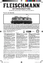 Preview for 1 page of Fleischmann 734076 Operating Instructions