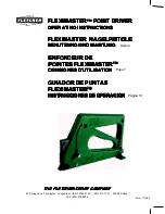 Preview for 1 page of Fletcher-Terry FLEXIMASTER POINT DRIVER Operating Instructions Manual