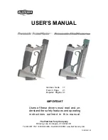 Fletcher-Terry Pneumatic FlexiMaster User Manual предпросмотр