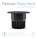 Flettner Floor Vent Manual предпросмотр