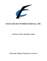 Flex Court FleXtreme Series Installation Manual предпросмотр