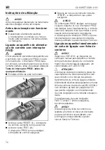 Предварительный просмотр 74 страницы Flex CS 60 WET Original Operating Instructions