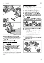 Предварительный просмотр 23 страницы Flex CS 62 18.0-EC Original Operating Instructions