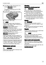 Предварительный просмотр 25 страницы Flex CS 62 18.0-EC Original Operating Instructions