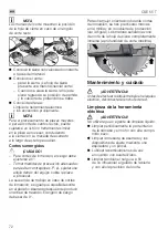 Preview for 72 page of Flex CSE 55 T Operating Instructions Manual