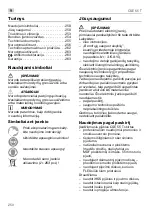 Preview for 250 page of Flex CSE 55 T Operating Instructions Manual