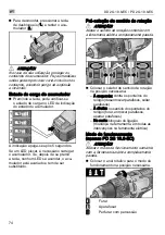 Предварительный просмотр 74 страницы Flex DD 2G 10.8-EC Operating Instructions Manual