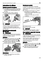 Предварительный просмотр 245 страницы Flex DD 2G 10.8-EC Operating Instructions Manual