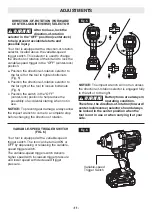 Предварительный просмотр 11 страницы Flex FX1471 Operator'S Manual